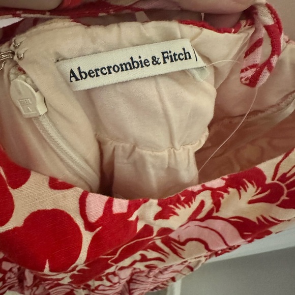 🎉 HP 11/30 🎉 Abercrombie & Fitch Floral Beaded Sweetheart Babydoll Skort Dress - Picture 6 of 8